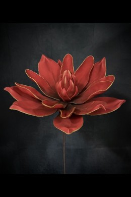 CRIMSON RED WITH GOLD EDGE  FOAM FLOWER [FF705159]